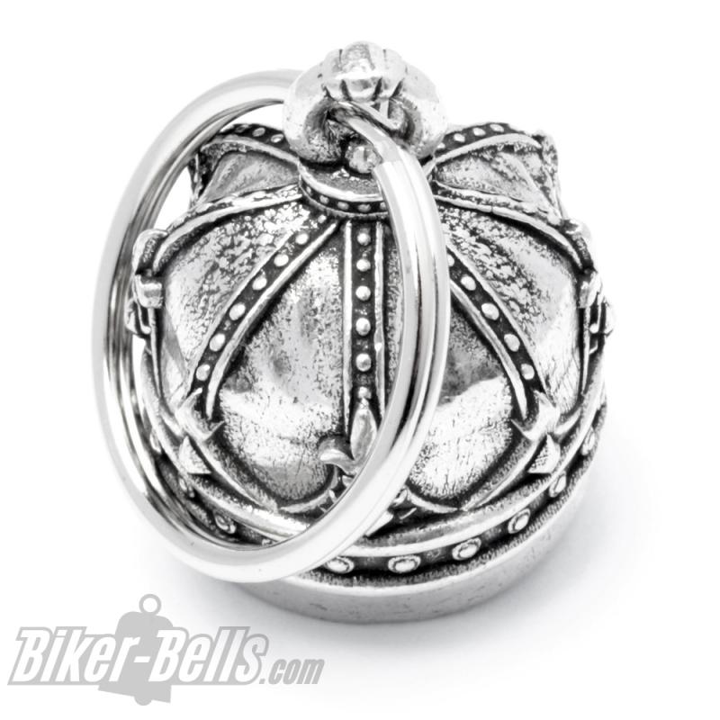 3D Skull King Biker-Bell Death's Head with Crown Ride Bell Motorcycle Bravo Bell